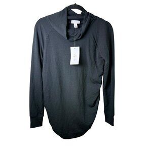 Maternity Ingrid & Isabel Sweatshirt Long Sleeve Black NEW Womens Size XS